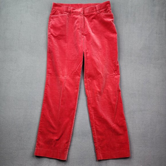 Jones New York Pants - Jones New York Signature Corduroy Pants Women's Red Size 12 Boho Stretch Casual